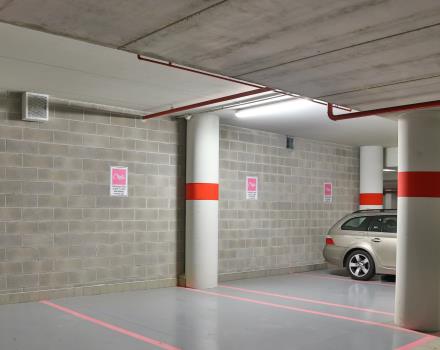 Secure parking close to the entrance of the Hotel for our guests.