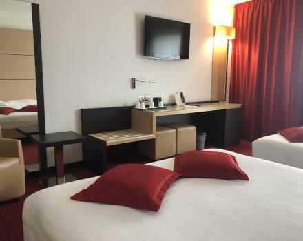 Spacious and comfortable quadruple rooms in Padua at BW Plus Hotel Galileo
