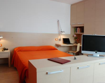 El hotel Galileo de Padova es posible alquilar estudios para estancias de más de una semana