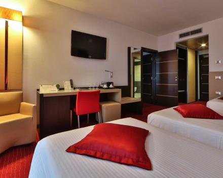 Das Best Western Plus Dreibettzimmer Komfort Hotel Galileo in Padua