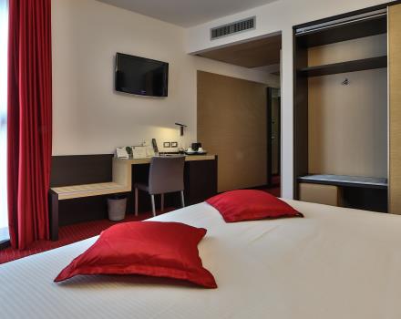 Spacious and comfortable the superior rooms of the BW Plus Hotel Galileo in Padua