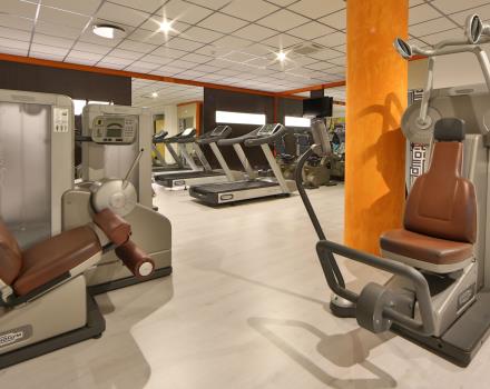 Fitness Area of the Hotel Galileo free open 24h.